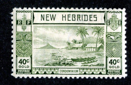 885 BCXX 1938 New Hebrides Br Scott #56 MLH* (offers Welcome) - Neufs