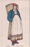 Tessinoise En Costume Du Verzascatal, Dan. Buzzi Illustrateur, Litho (82) - Verzasca