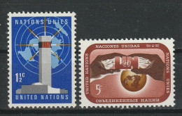 Verenigde Naties New York Y/T 159 / 160 ** MNH - Ongebruikt