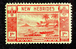 887 BCXX 1938 New Hebrides Br Scott #58 MLH* (offers Welcome) - Unused Stamps