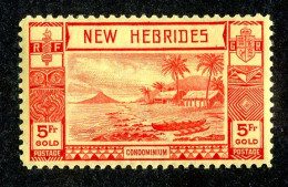 889 BCXX 1938 New Hebrides Br Scott #60 MLH* (offers Welcome) - Neufs