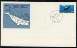 Canada 1979 FDC Bowhead Whale - Brieven En Documenten