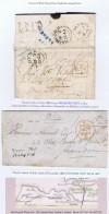 Ireland Sligo 1840 And 1849 Covers With Italic "Dromore West/Penny Post", Each From Easky Sub-office - Voorfilatelie