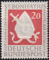 F-EX47178 GERMANY 1954 MLH ANNIV ST BONIFATIUS RELIGION.  - Ungebraucht