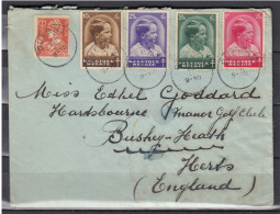 Brief Van Cuerne Naar Bushey-Heath (Engeland) - 1932 Ceres E Mercurio