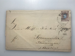 X/ 3... Russland Brief 10 K  1875 Nach DEUTSCHLAND BERLIN SOEMMERDA - Covers & Documents
