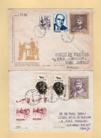 Pologne - Lot De 2 Entiers Postaux Avec Complement Destination France - Covers & Documents