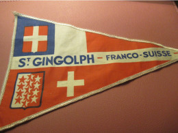 Fanion Touristique Ancien / St GINGOLPH - Franco-Suisse /Vers 1950                 DFA69 - Drapeaux