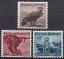 F-EX47343 LIECHTENSTEIN MNH 1947 HUNTING FAUNA DEER EAGE BIRD SKIRREL.  - ...-1912 Precursores