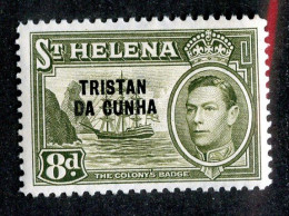 927 BCXX 1952 Tristan Scott #8 MNH** (offers Welcome) - Tristan Da Cunha