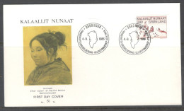 Greenland. FDC Sc. 114.   Life In Thule, C. 1900, By Aninaaq  FDC Cancellation On FDC Cover - FDC