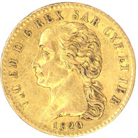 Italie-Victor Emmanuel I-20 Lire 1820 Turin - Piemonte-Sardegna, Savoia Italiana