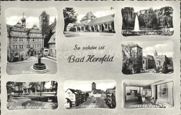 41744445 Bad Hersfeld Kurparkteich Stiftsruine Rathaus Wandelhalle Bad Hersfeld - Bad Hersfeld