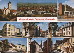 41744156 Gruenstadt Teilansichten Kirche Strassenpartie Panorama Deutsche Weinst - Gruenstadt