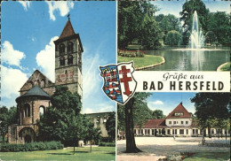 41744153 Bad Hersfeld Stiftskirche Teich Fontaene Wandelhalle Wappen Bad Hersfel - Bad Hersfeld