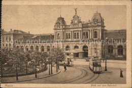 41743841 Mainz Rhein Blick Auf Den Bahnhof Strassenbahn Mainz - Mainz