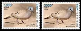 NIGER 2023 - SET 2V - DOVES DOVE PIGEON PIGEONS - BIRDS OISEAUX - MNH - Palomas, Tórtolas