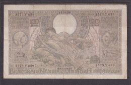 BELGIUM - 1938 100 Francs Circulated Banknote As Scans - 100 Francs & 100 Francs-20 Belgas