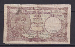 BELGIUM - 1944 20 Francs Circulated Banknote - Otros & Sin Clasificación