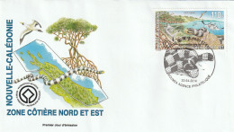 2014 " SERPENT DE NOUVELLE-CALEDONIE  " Sur Enveloppe 1er Jour. N° YT 1214 . Parfait état. FDC à Saisir !!! - Serpientes