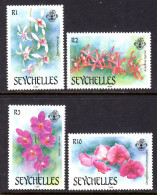 SEYCHELLES - 1988 ORCHIDS 1st SERIES SET (4V) FINE MNH ** SG 713-716 - Seychelles (1976-...)