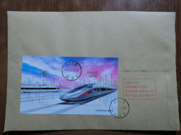 China.Souvenir Sheet   On Registered Envelope - Covers & Documents