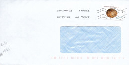 France 2020 Auto-adhésif  AA 1845  / Oblitéré Sur Enveloppe 05/2022  / OEUF FAUCON CRECERELLE  // NON // - Lettres & Documents