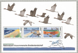 Germany, 1996, Bird, Birds, M/S Of 3v, MNH** - Cisnes