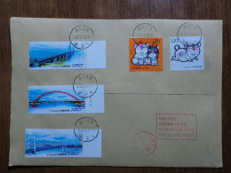 China. 2 Full Set  On Registered Envelope - Briefe U. Dokumente