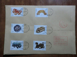 China.  Full Set  On Registered Envelope - Briefe U. Dokumente