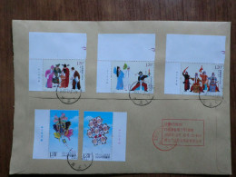 China.  Full Set  On Registered Envelope - Storia Postale