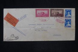 ROUMANIE - Enveloppe Par Avion De Bucarest Pour Paris En 1928  - L 149095 - Cartas & Documentos