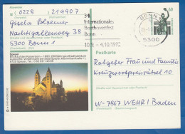 Deutschland; BRD; Postkarte; 60 Pf Bavaria München; Speyer Kaiserdom - Illustrated Postcards - Used