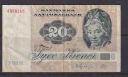 DENMARK - 1972 20 Kroner Circulated Banknote - Dänemark