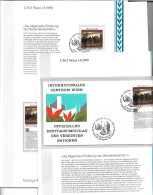 0058a: UNO Wien 1990, Menschenrechte 2 Werte Jeweils Auf ETB Mit FDC, **/o Ausgaben - Covers & Documents