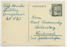 GENERAL GOUVERNEMENT ENTIER 12C REICH POSTKARTE LUBLIN 23.V.1941 TO GERMANY - Gouvernement Général