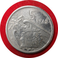 Monnaie Espagne - 1957 (1965) - 5 Pesetas Franco - 5 Pesetas