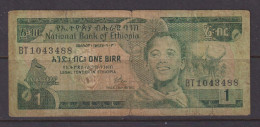 ETHIOPIA - 1976 1 Birr Circulated Banknote As Scans - Etiopia