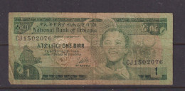 ETHIOPIA - 1976 1 Birr Circulated Banknote As Scans - Etiopía