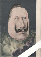 Illustrateur Kauffmann, Caricature, Masques Souverains L'Enigmatique Moustache,  Edition L'H Paris,, Colorisée - Kauffmann, Paul