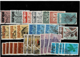 TEMATICA ,EUROPA-CEPT ,1965 ,usati ,31 Pezzi ,serie Complete E Spezzature Con Ripetizioni ,qualita Ottima - 1965