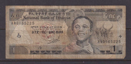 ETHIOPIA - 1989 1 Birr Circulated Banknote As Scans - Ethiopie