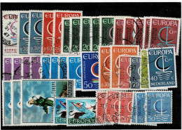 TEMATICA ,EUROPA-CEPT ,1966 ,usati ,41 Pezzi ,serie Complete E Spezzature ,qualita Ottima - 1966