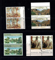 Australia 1974- Small Collection Of HIgh Value Pairs To $10 Used - Gebraucht