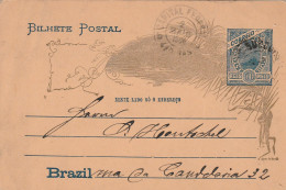 Brésil Entier Postal Illustré 1906 - Postwaardestukken