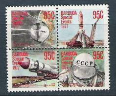 1977 BARBUDA 349-52** Espace, Issu De Série - Sud America