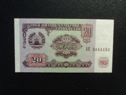 TADJIKISTAN * : 20 ROUBLES  1994    P 4a      NEUF - Tadzjikistan