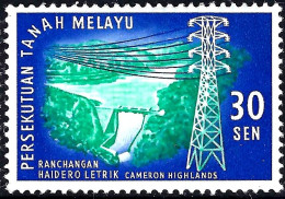 MALAYAN FEDERATION 1963 30c Blue-Green & Ultramarine, Cameron Highlands Hydro-Electric Scheme SG36 MH - Malaysia (1964-...)