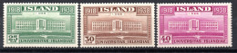 2281. ISLAND. 1938 UNIVERSITY #168-170 MNH - Ongebruikt