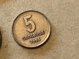 Münze Münzen Umlaufmünze Argentinien 5 Centavos 1994 - Argentine